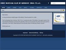 Tablet Screenshot of mustang-club-germany.de